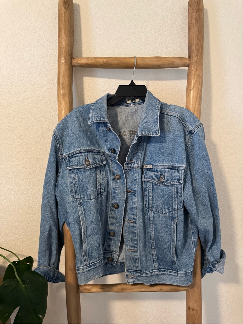 Guess Light Blue Denim Jean Jacket - Women
